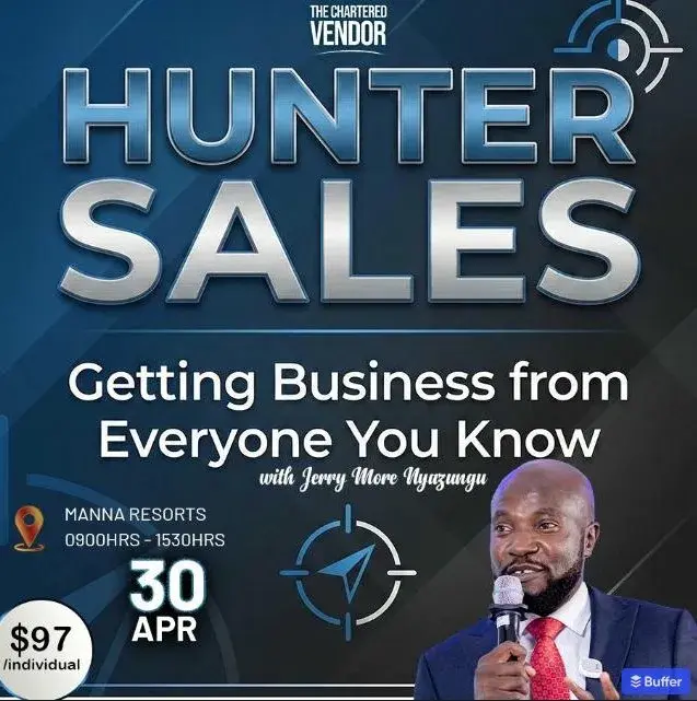 HUNTER SALES: Getting Business from Everyone You Know - event banner